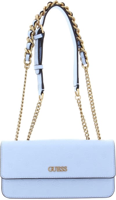 GUESS Schoudertas Geva Convertible Flap Crossbody Bag Ice blue Lichtblauw