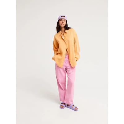 Roxy Morning Overhemd Met Lange Mouwen Oranje M Vrouw