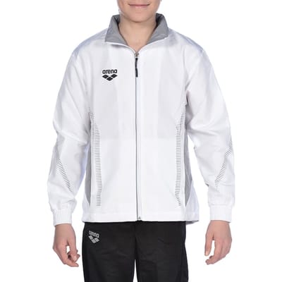 Arena Jr Tl Warm Up Jacket White-grey Maat: 14-15 | Sportkleding Outlet | Unisex | Wit