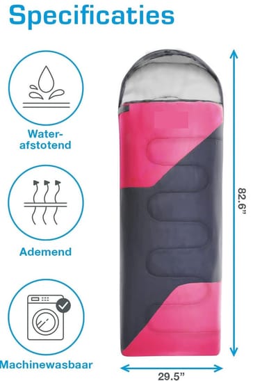 Famanu - Premium Slaapzak Volwassenen & – Warme 3-4 Seizoenen, Waterdichte Lichtgewicht Slaapzak voor Mannen, Vrouwen, Kamperen, Festivals & Buitenshuis met Compressiezak