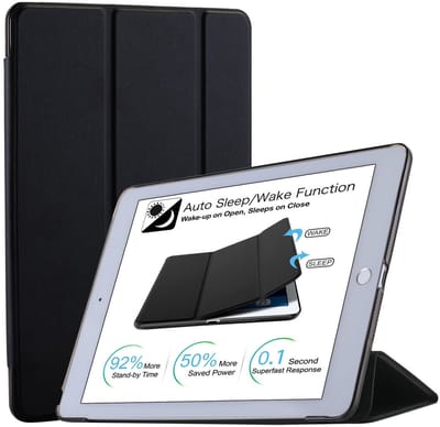 Tablethoes Geschikt voor: Apple iPad 10.2 (2019) 7e generatie / iPad 10.2 (2020) 8e generatie / iPad 10.2 (2021) 9e generatie 10.2 inch Ultraslanke Hoesje Tri-Fold Cover Case - RoseGoud