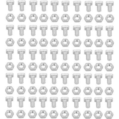 50 stuks Aluminium Moeren 50 stuks Bouten Gereedschapsaccessoireset voor Kas