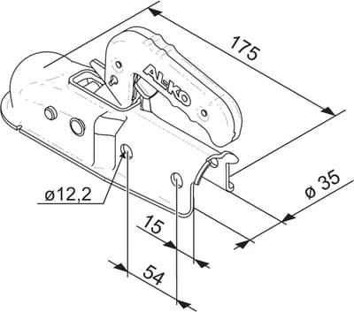 AL-KO koppeling geremd R35 750kg