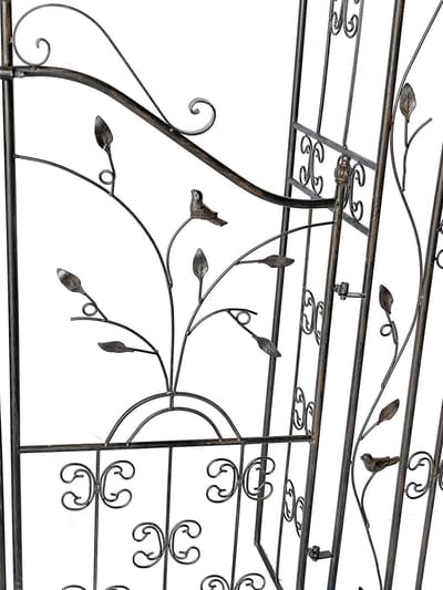 Rozenboog Metaal - Tuinboog Klimplanten - Decoratieve Entree - Stevige Constructie - 145x250cm - Zwart