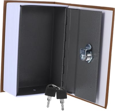 Opbergboek Kluis - Geheime Opbergdoos - Waardevolle Spullen - Realistische Boeklook - 18x12x6 cm - Gemengde Kleur