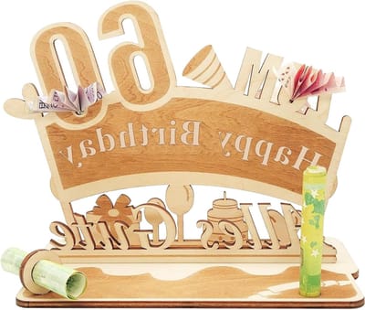 Unieke Houten Geldportemonnees voor Verjaardag, Creatieve Geldcadeaus en Groetkaarten voor Cash