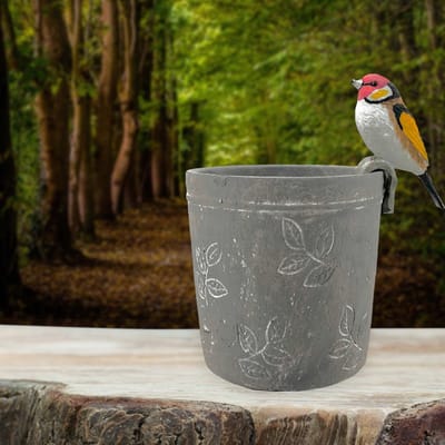 Pothanger Vogel Putter Inclusief Bloempot 13 x 12 cm