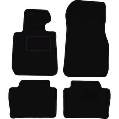 Zwarte velours vloermatten voor: BMW 3 F31 stationwagen, Touring (2011-2018)