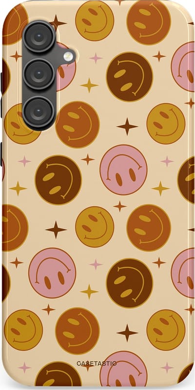 Casetastic Hoesje Geschikt voor Samsung S23 FE - Stijlvolle Beschermende Duo-layer Case - Geluk