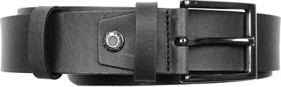 Timberland Look Zwarte Leren Riem Van 3,5 cm Breed – Dames Riem Of Heren Riem – 110 cm (Taillemaat 90 cm)