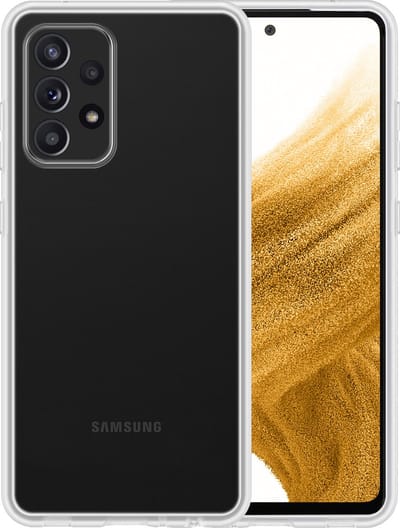 Hoesje - Geschikt voor Samsung Galaxy A53 - Sterk & Shockproof - Hoes Cover - Siliconen Case - Telefoonhoesjes - Transparant