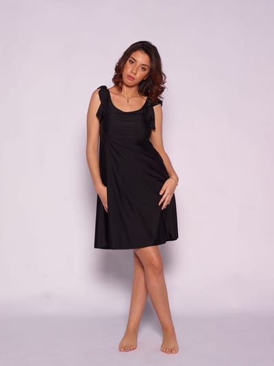 MYKINY BRAND - Luna - Zwart - Maat M - Zwemjurk - Badpak dames