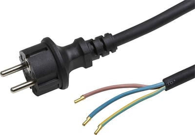 Stroomkabel H07RN-F 3G 1,5mm² schuko stekker 5 meter
