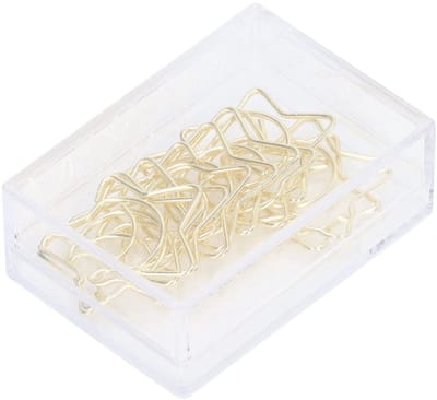 Allecto - Paperclips - Gouden Ster en Maan Vorm - 100 Stuks - Perfect voor Kantoor en School - Organiseren van Documenten - Creatief en Functione