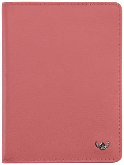 Golden Head Leren identiteitskaarthoesje Madrid RFID Protect Ausweisetui 4480 Koralle koraalrood