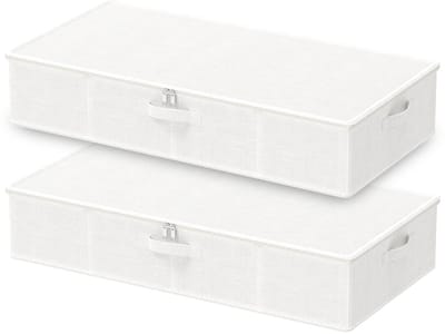 Dailygoods- Opbergcontainers Duurzaam - Opvouwbare Kastorganisatoren - Onderbed Organizer - 2 Stuks - 80 x 40 x 15 cm - Hoogwaardige Ritsen - Opbergmanden