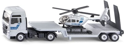 Siku 1759, MAN Truck met Politie Helicopter, schaal 1:87, metaal/kunststof