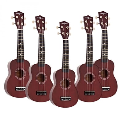 Ukulele van Gear4music, Pakket van 5
