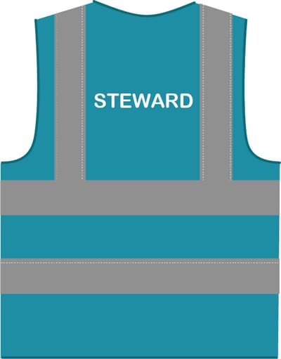 Steward hesje RWS lichtblauw
