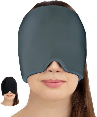 ApexArte® Migraine Masker - Hoofdpijn Muts - Directe Verlichting - Grijs