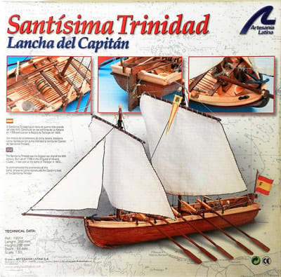 Artesania 1:50 Santisima Trinidad Captain Longboat bouwdoos