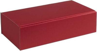 Wijndoos cadeauverpakking karton 36x18,5x9cm ROOD (35 stuks)