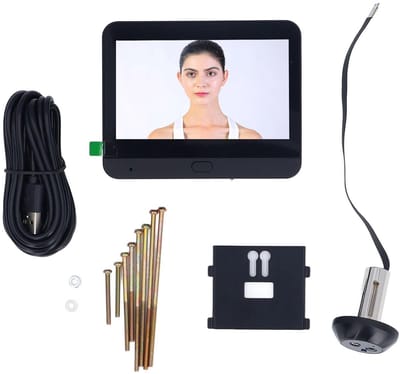Dailygoody - Deurspion camera - WiFi digitale deurcamera - 4,3 inch LCD - 1080p video - Nachtzicht - Bewegingsdetectie - Geschikt voor thuisgebruik - ...