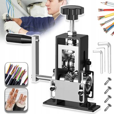 Handmatig Draadstripgereedschap - Legeringsmes Voor Kabels Van 1 mm tot 20 mm - Verstelbare Diepteknop - Handmatig Recyclen En Kabelboomverwerking - Duurzame Metalen Constructie