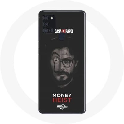 Hoe de Samsung Galaxy A21S het huishuis betreft, de professor splitst Money Heist seizoen 5