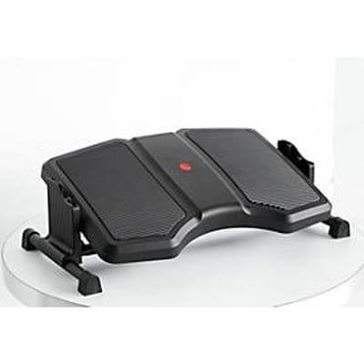 Voetensteun Twin Professional, 3-traps in hoogte verstelbaar, antislip coating & massagegroeven, staal/kunststof