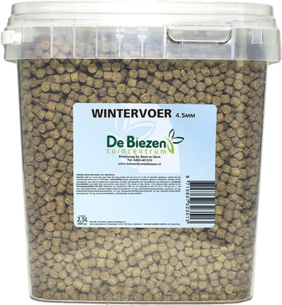Biezen Wintervoer 4,5 mm - Visvoer - 2,5l