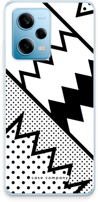 Case Company® - Hoesje geschikt voor Xiaomi Redmi Note 12 Pro 5G hoesje - Pop Art #5 - Soft Cover Telefoonhoesje - Bescherming aan alle Kanten en Schermrand