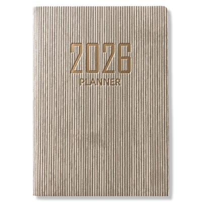 2026 Agenda - Weekagenda 7D/2P - A5 Softcover Beige - 15x21cm