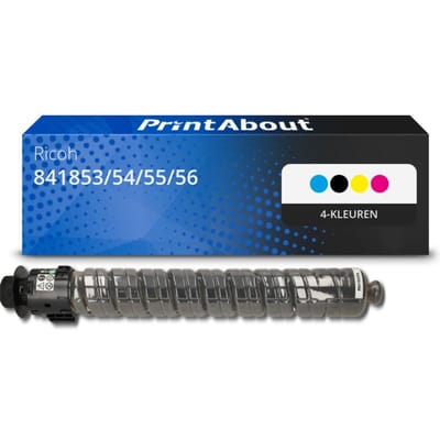 PrintAbout huismerk Toner 841853/54/55/56 (MP C6003) 4-kleuren Multipack Geschikt voor Ricoh