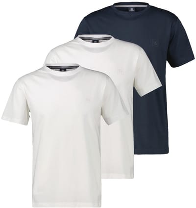 LERROS Heren t-shirt 3 pack Basic