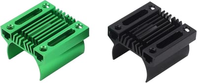 Motor Koellichamen - Aluminium Koelers - RC Auto Tuning - Effectieve Warmteafvoer - Set van 2 - Zwart Groen