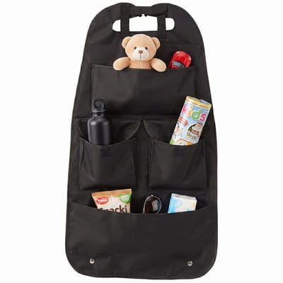 Cheqo® Autostoel Organizer - Auto Organizer - Auto Organizer Achterbank - Rugleuning Organizer - Achterbank Organizer - Autostoel Zak - Opbergtas Auto - Stoel Organizer - Rugsteunzak - Organizer voor Kinderen - Auto Accessoires