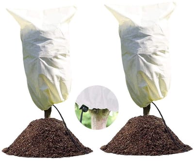 Dailygoods- Plantenhoes tegen vorst - 2 Stuks - 100cm x 80cm - Ademend - Scheurvast - Bescherming tegen extreme weersinvloeden
