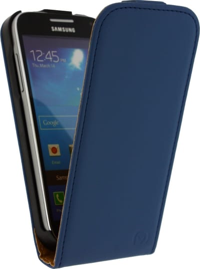 Mobilize Telefoonhoesje geschikt voor Samsung Galaxy S4 Mini Hoesje | Mobilize Ultra Slim Flip Flipcase - Blauw