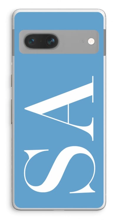 Gepersonaliseerd - Case Company® - Hoesje geschikt voor Google Pixel 7 hoesje - Monogram N°2 - Soft Cover Telefoonhoesje - Bescherming aan alle Kanten en Schermrand