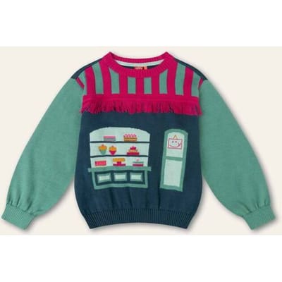 Oilily Keek Trui- maat104/4yr Bristol Blauw