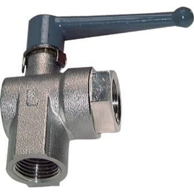 G 1 inch 2-Weg Haakse Kogelkraan Messing - BL2BN-MAN-100
