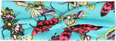 Haarsoires Haarband Twist 7cm – Vlinderprint – Jersey Stof – Groen Roze Blauw - Zachte Knoop Hoofdband - Haaraccessoire voor Dames & Meisjes