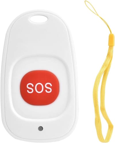 Noodknop Alarm - Draadloze SOS - Ouderen Hulp - Waterdicht Anti-druk - 200 Meter Bereik - Wit
