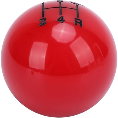 M12x1.25 Pommeau de Levier de Vitesse 5 Vitesses Résistant à l'Usure avec 3 Adaptateurs Accessoire Automobile Universel rouge