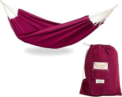 XL hangmat Wino 340 x 150 x 5 cm - hoogwaardig katoen - 3-persoons - 200 kg draagvermogen