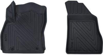 Rubbermatten Peugeot Bipper 2009-heden (voorset) - Premium carbonlook
