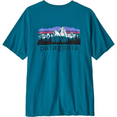 Patagonia Fitz Roy Foothills T-Shirt blauw