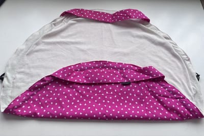 2-in-1 Zwemtas - Omkleedmat Roze met hartjes