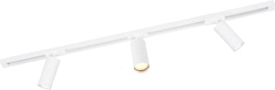Ledvion - LED Railverlichting 1M + 2 Railspots (5W - 2700K - Wit - Dimbaar) - 1-Fase